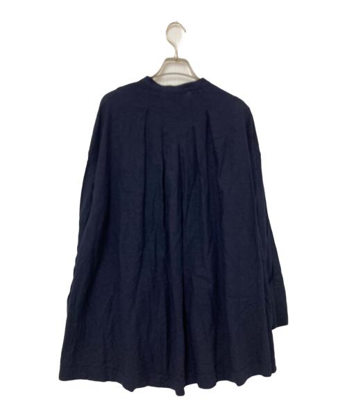 BEARDSLEY（ビアズリー）BEARDSLEY (ビアズリー) リネン混ブザムシャツ ネイビー サイズ:Fの古着・服飾アイテム