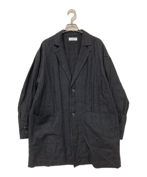 KAGURE（カグレ）KAGURE (カグレ) リネンテーラードジャケット ブラック サイズ:FREEの古着・服飾アイテム