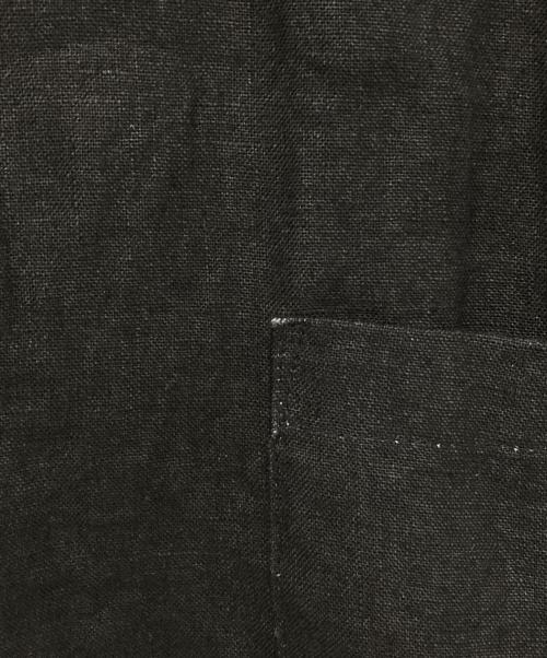 KAGURE（カグレ）KAGURE (カグレ) リネンテーラードジャケット ブラック サイズ:FREEの古着・服飾アイテム