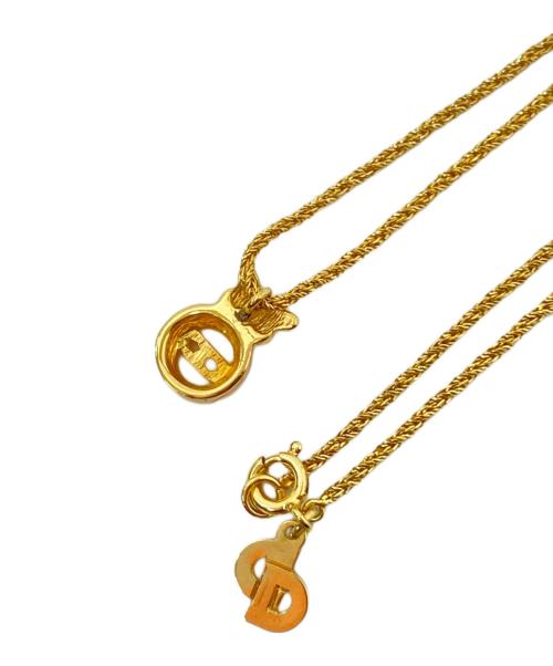 Christian Dior（クリスチャン ディオール）Christian Dior (クリスチャン ディオール) CDチャームネックレス ゴールド サイズ:下記参照の古着・服飾アイテム