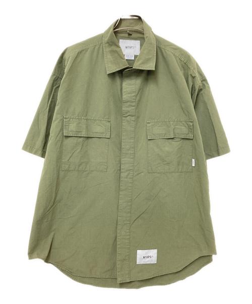 WTAPS（ダブルタップス）WTAPS (ダブルタップス) NYCO. RIPSTOP. CORDURA シャツ オリーブ サイズ:X 03の古着・服飾アイテム