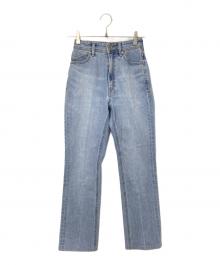 YANUK×ETRE TOKYO（ヤヌーク×エトレトウキョウ）の古着「Center Crease StraightDenim」｜インディゴ