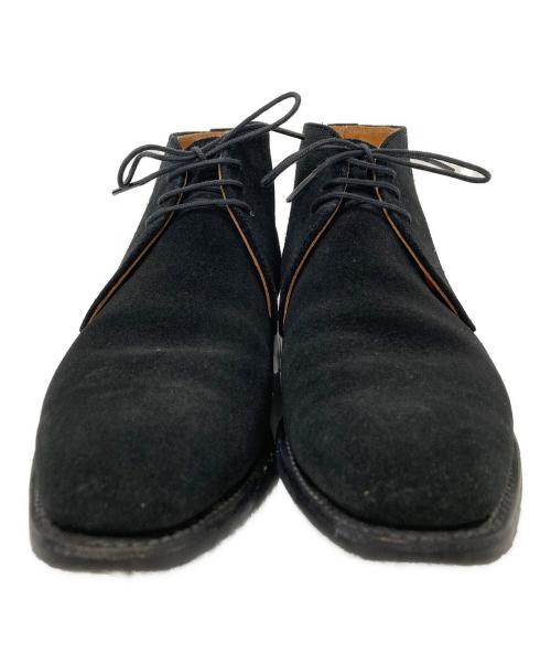 SCOTCH GRAIN（スコッチグレイン）SCOTCH GRAIN (スコッチグレイン) HIROKAWA (ヒロカワ) スウェードチャッカーブーツ ブラック サイズ:SIZE 23 1/2 EEEの古着・服飾アイテム