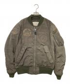 AVIREXアヴィレックス）の古着「カモフラ MA-1 ジャケット」｜オリーブ