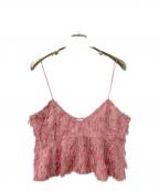 emmi atelierエミアトリエ）の古着「フリンジビスチェ」｜ピンク