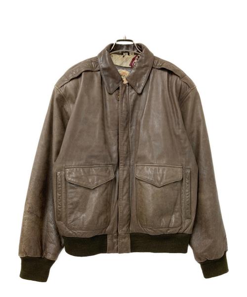 Durkee's Express（ダーキーズ エクスプレス）Durkee's Express (ダーキーズ エクスプレス) A-2 FLIGHT JACKETS ブラウン サイズ:Mの古着・服飾アイテム