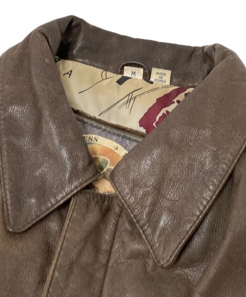 Durkee's Express（ダーキーズ エクスプレス）Durkee's Express (ダーキーズ エクスプレス) A-2 FLIGHT JACKETS ブラウン サイズ:Mの古着・服飾アイテム