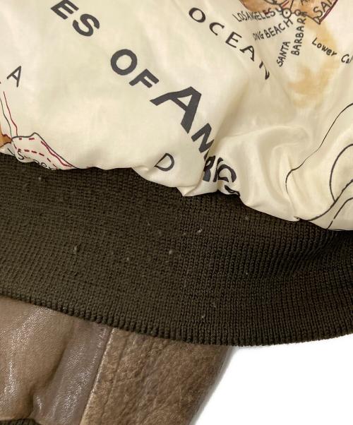 Durkee's Express（ダーキーズ エクスプレス）Durkee's Express (ダーキーズ エクスプレス) A-2 FLIGHT JACKETS ブラウン サイズ:Mの古着・服飾アイテム