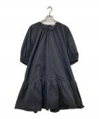 CLANEクラネ）の古着「PUFF MINI ONE PIECE」｜ブラック