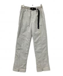 C2H4（シーツーエイチフォー）の古着「BUCKLE TRACK PANTS」｜ベージュ