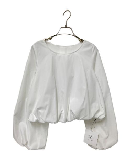 maison de dolce（メゾンドドルチェ）maison de dolce (メゾンドドルチェ) バルーンブラウス ホワイト サイズ:F 未使用品の古着・服飾アイテム