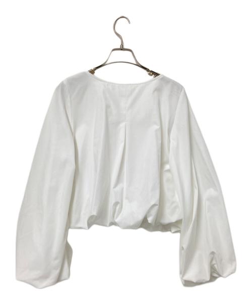 maison de dolce（メゾンドドルチェ）maison de dolce (メゾンドドルチェ) バルーンブラウス ホワイト サイズ:F 未使用品の古着・服飾アイテム