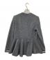 BORDERS at BALCONY (ボーダーズアットバルコニー) WOOL PEPLUM JACKET グレー サイズ:38：20000円