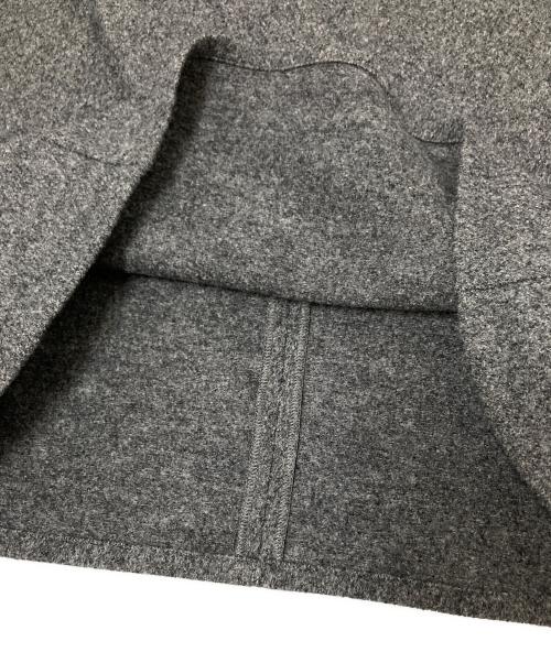 BORDERS at BALCONY（ボーダーズアットバルコニー）BORDERS at BALCONY (ボーダーズアットバルコニー) ラッフルスリーブウールトップス グレー サイズ:38の古着・服飾アイテム