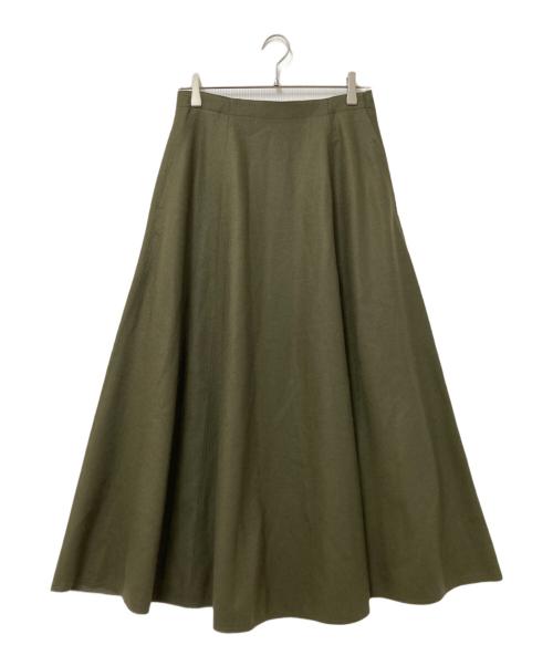 UNITED ARROWS TOKYO（ユナイテッドアローズトウキョウ）UNITED ARROWS TOKYO (ユナイテッドアローズトウキョウ) セミフレアロングスカート グリーン サイズ:38 未使用品の古着・服飾アイテム