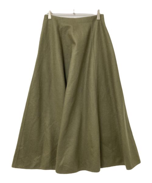 UNITED ARROWS TOKYO（ユナイテッドアローズトウキョウ）UNITED ARROWS TOKYO (ユナイテッドアローズトウキョウ) セミフレアロングスカート グリーン サイズ:38 未使用品の古着・服飾アイテム