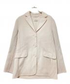 'S Max Maraエスマックスマーラ）の古着「ピュアウールミドルジャケット」｜ピンクベージュ