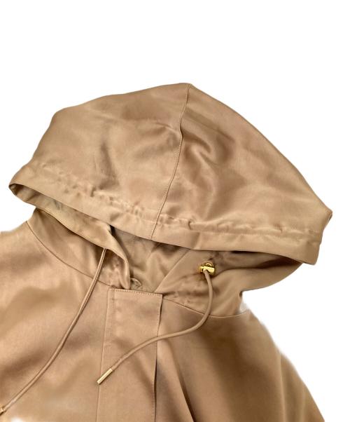 ANAYI（アナイ）ANAYI (アナイ) サテンフーデッドジャケット ゴールド サイズ:38の古着・服飾アイテム