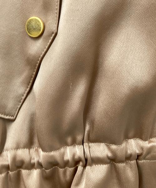 ANAYI（アナイ）ANAYI (アナイ) サテンフーデッドジャケット ゴールド サイズ:38の古着・服飾アイテム