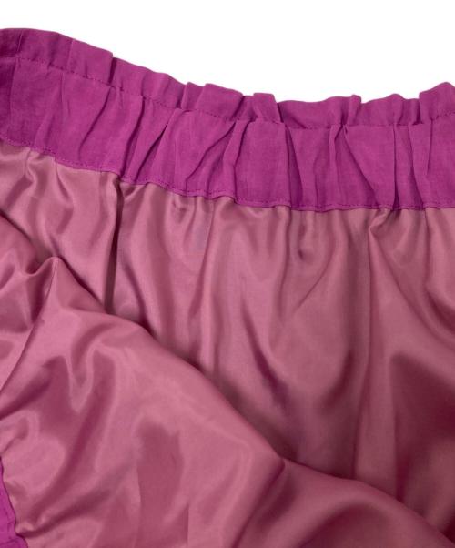 Diagram（ダイアグラム）Diagram (ダイアグラム) ティアードスリットスカート ピンク サイズ:36 未使用品の古着・服飾アイテム