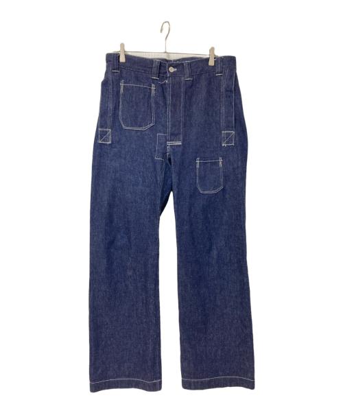 WAREHOUSE（ウエアハウス）WAREHOUSE (ウエアハウス) JOHN GLUCKOW (ジョン グラッコー) 1910s Netmaker's Trousers インディゴ サイズ:34の古着・服飾アイテム