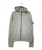 STONE ISLANDストーンアイランド）の古着「ニットジップパーカー」｜グレー