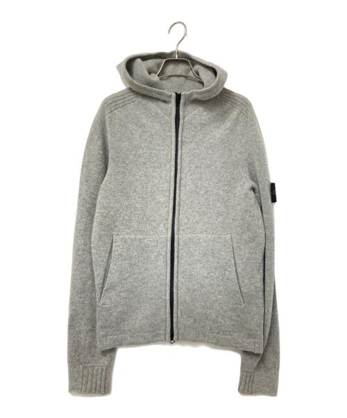 STONE ISLAND（ストーンアイランド）STONE ISLAND (ストーンアイランド) ニットジップパーカー グレー サイズ:Sの古着・服飾アイテム