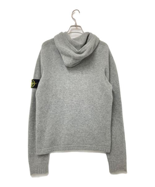 STONE ISLAND（ストーンアイランド）STONE ISLAND (ストーンアイランド) ニットジップパーカー グレー サイズ:Sの古着・服飾アイテム