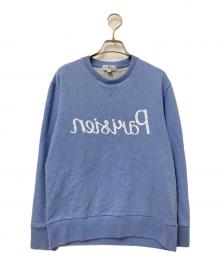 maison kitsune（メゾンキツネ）の古着「ロゴスウェット」｜ブルー