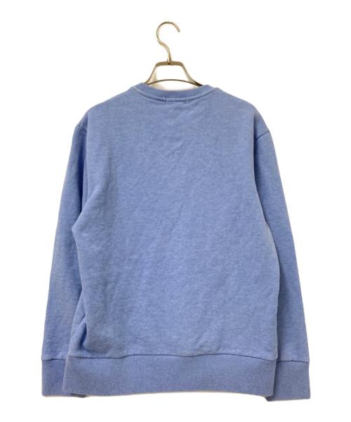 maison kitsune（メゾンキツネ）maison kitsune (メゾンキツネ) ロゴスウェット ブルー サイズ:Mの古着・服飾アイテム