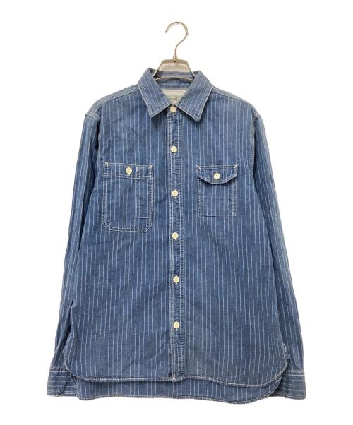 HOUSTON（ヒューストン）HOUSTON (ヒューストン) デニムシャツ インディゴ サイズ:Lの古着・服飾アイテム