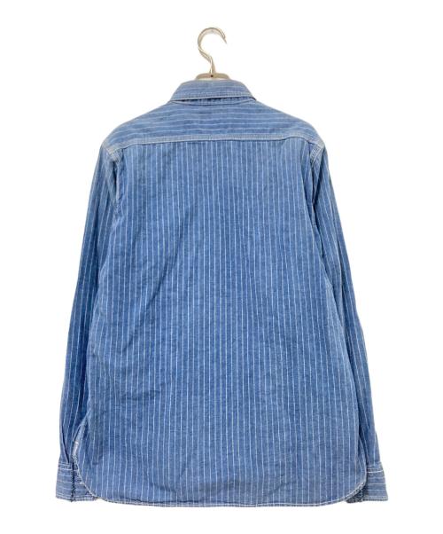HOUSTON（ヒューストン）HOUSTON (ヒューストン) デニムシャツ インディゴ サイズ:Lの古着・服飾アイテム