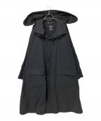 Lehレー）の古着「バックプリントフーデッドコート」｜ブラック