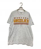 Championチャンピオン）の古着「80‘SプリントTシャツ」｜グレー×イエロー