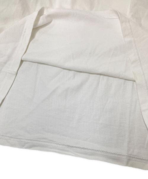 NIKE（ナイキ）NIKE (ナイキ) stussy (ステューシー) コラボプリントTシャツ ホワイト×オレンジ サイズ:Lの古着・服飾アイテム