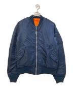 ALPHAアルファ）の古着「MA-1 TIGHT」｜ネイビー