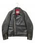 ADDICT CLOTHES（アディクト クローズ）の古着「ダブルライダースレザージャケット」｜ブラック