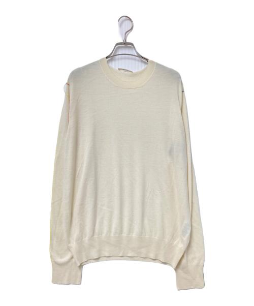 CELINE（セリーヌ）CELINE (セリーヌ) デザインニット ホワイト サイズ:Lの古着・服飾アイテム