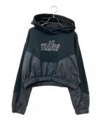 NIKEナイキ）の古着「ショート丈パーカー」｜ブラック