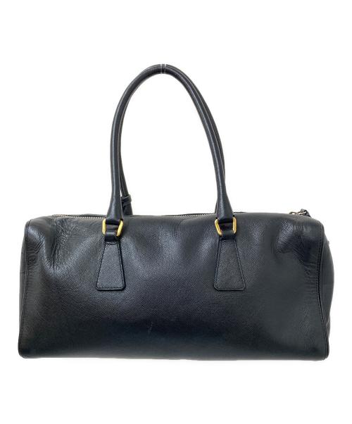 PRADA（プラダ）PRADA (プラダ) サフィアーノレザーボストンバッグ ブラック サイズ:下記参照の古着・服飾アイテム