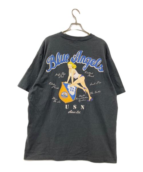 AVIREX（アヴィレックス）AVIREX (アヴィレックス) バックプリントTシャツ グレー サイズ:XLの古着・服飾アイテム