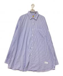 FAT（エフエーティー）の古着「ストライプシャツ」｜ブルー