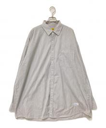 FAT（エフエーティー）の古着「ストライプシャツ」｜ベージュ