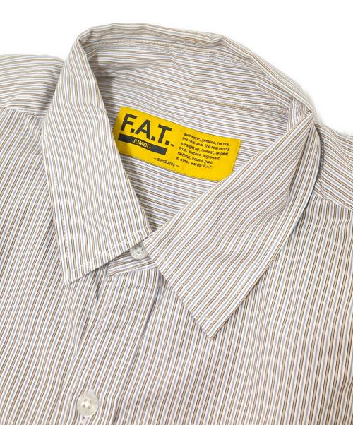 FAT（エフエーティー）FAT (エフエーティー) ストライプシャツ ベージュ サイズ:JUMBOの古着・服飾アイテム