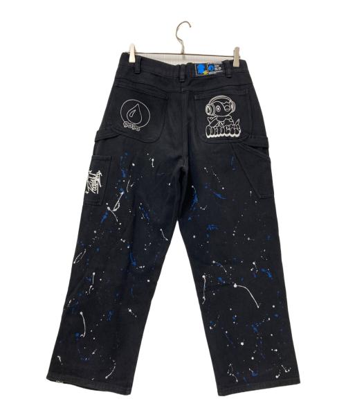 9090（9090）9090 (9090) ペインターパンツ ブラック サイズ:Mの古着・服飾アイテム