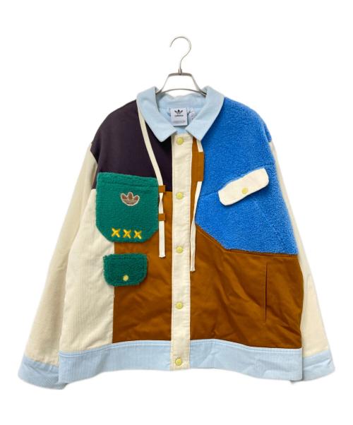 adidas（アディダス）adidas (アディダス) MELTING SADNESS グリーン×ホワイト×ブルー サイズ:Lの古着・服飾アイテム