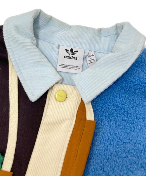 adidas（アディダス）adidas (アディダス) MELTING SADNESS グリーン×ホワイト×ブルー サイズ:Lの古着・服飾アイテム