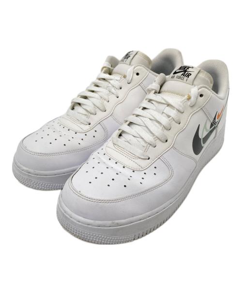 NIKE（ナイキ）NIKE (ナイキ) AIR FORCE 1 LOW “ Multi Swoosh White ” ホワイト×ブラック サイズ:28.5cmの古着・服飾アイテム