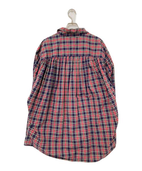 AiE（エーアイイー）AiE (エーアイイー) チェックシャツ レッド×ネイビー サイズ:Lの古着・服飾アイテム