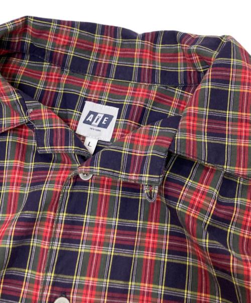 AiE（エーアイイー）AiE (エーアイイー) チェックシャツ レッド×ネイビー サイズ:Lの古着・服飾アイテム